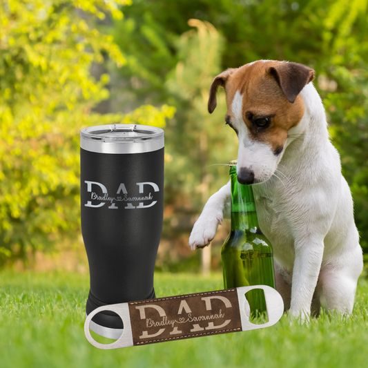 Dad Split Name Pilsner Tumbler  14 oz